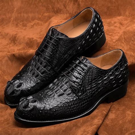 leather crocodile shoes